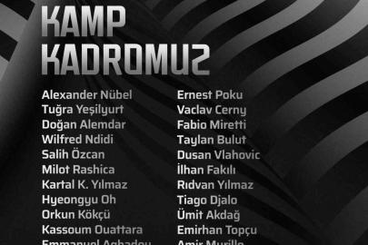 Beşiktaş’ın, Amed Sportif Faaliyetler maçı kamp kadrosu belli oldu