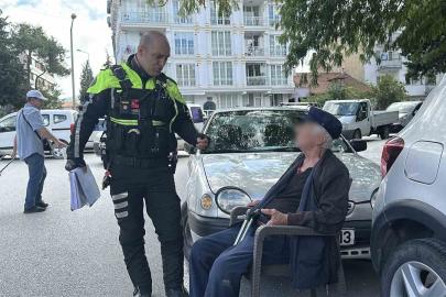 Burdur trafiğinde kızının ihbar ettiği 85’lik dede alarmı