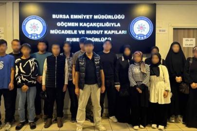 Bursa’da düzensiz göç operasyonu: 10 kaçak göçmen yakalandı