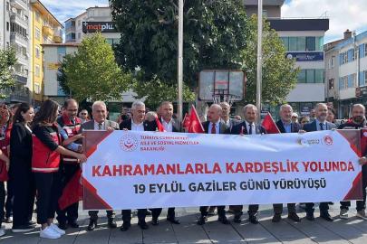 Çorum’da Gaziler Günü’nde yürüyüş düzenlendi