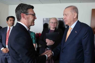 Cumhurbaşkanı Erdoğan, İngiltere Başbakanı Burnham ile görüştü