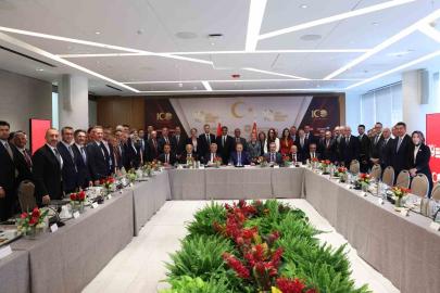 Cumhurbaşkanı Erdoğan, New York’ta iş adamlarıyla bir araya geldi