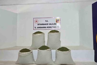 Diyarbakır’da 14 bin kök kenevir, 129 kilo esrar ele geçirildi