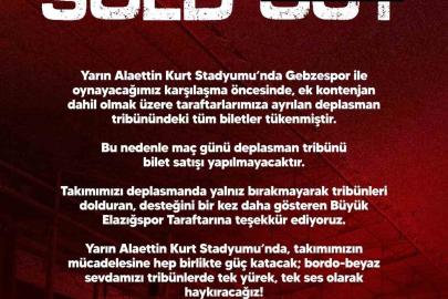 Elazığspor, deplasmanda kapalı gişe