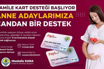 Erdemli’de anne adaylarına ‘Hamile Destek Kartı’