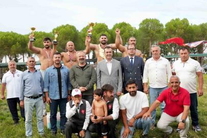 Gömeç’te Güreş heyecanı yaşandı