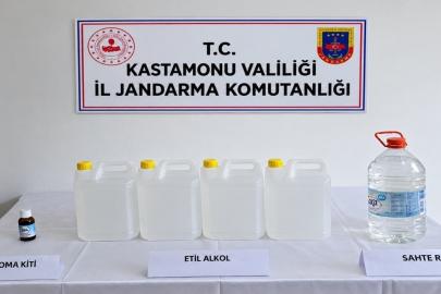 Jandarma sahte içki operasyonu