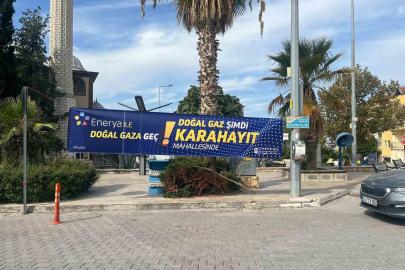 Karahayıt’ta doğal gaz için ilk kazma vuruldu