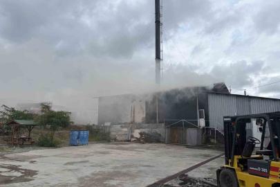 Kastamonu’da süt fabrikasının talaş silosunda çıkan yangın söndürüldü