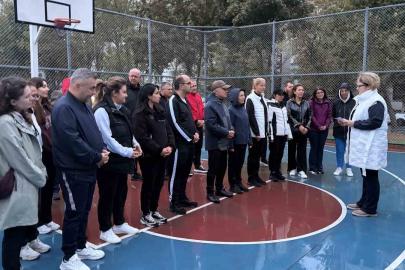 Kırklareli protokolü vatandaşlarla birlikte spor yaptı