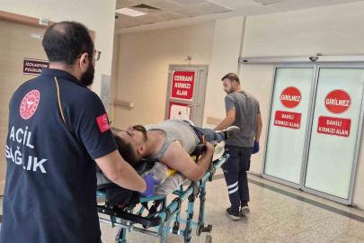 Kontrolden çıkan otomobil istinat duvarına çarptı: 1 yaralı