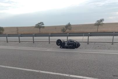 Kulu’da motosiklet devrildi: 1 yaralı