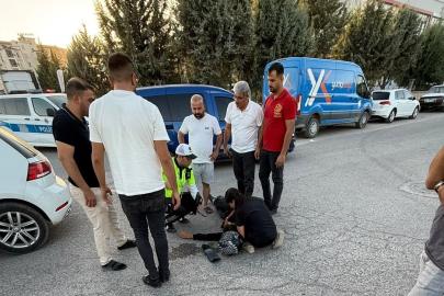 Motosiklet ile otomobil çarpıştı: 1 yaralı