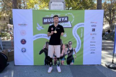 Mudanya Triatlonu’nda azmin adı Muhammed Ali Aydın
