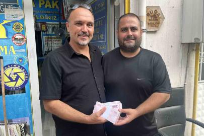 Para sahibine, dürüst esnaf rahatına kavuştu