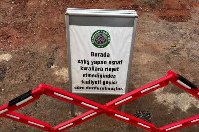 Pazar yerinde uygunsuz davranışa ceza: 1 ay satıştan men edildi