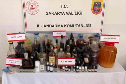 Sakarya’da jandarmadan sahte alkol operasyonu: 5 gözaltı