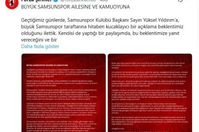 Samsunspor taraftar grupları: "Bu kulübün asıl sahibi taraftardır"