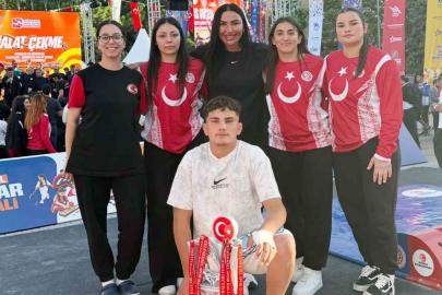 Samsun’un mas güreşi başarısı