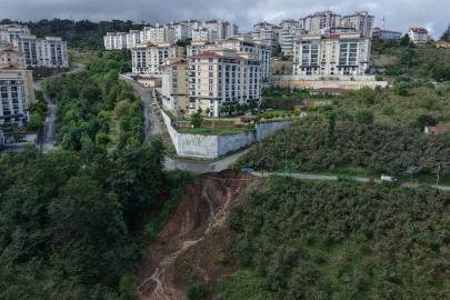 Trabzon’da heyelan: 2 yaralı