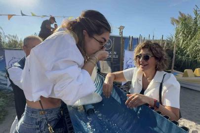 Balık festivalinde 6 bin yavru balık denizle buluştu