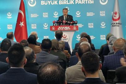 BBP Genel Başkanı Destici, "(PKK’nın kampları boşaltması) Şartsız, pazarlıksız, müzakeresiz silah bırakacak ve kendini feshedecek, bunun başka yolu yok"