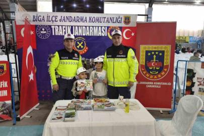 Biga fuarında jandarma tanıtımı