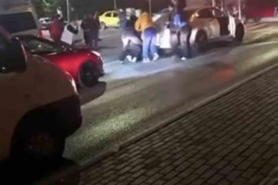 Bursa’da iki aile arasındaki kavga kamerada