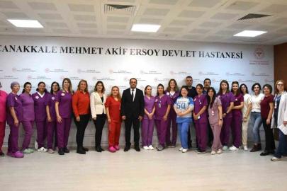 Çanakkale’de sezeryan oranları  düşük olan Devlet Hastanesi’ne teşekkür