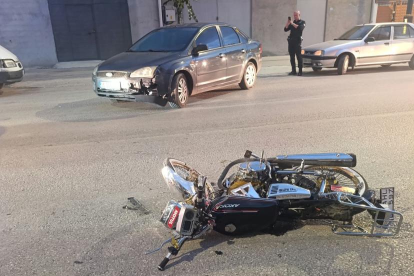 Çorum’da otomobil ile motosiklet çarpıştı: 1 yaralı