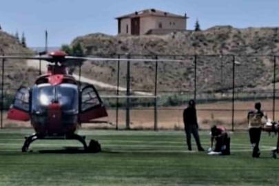 Darende’de 20 yaşındaki hasta hava ambulansıyla Malatya’ya sevk edildi
