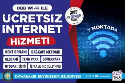 DBB 7 noktada ücretsiz internet hizmeti veriyor