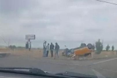 Diyarbakır’da kamyon ile taksi çarpıştı: 1 yaralı