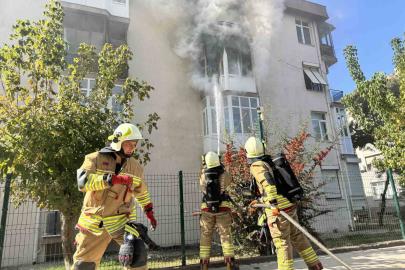 Edirne’de apartman dairesinde yangın