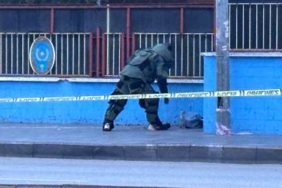 Gaziantep İl Emniyet Müdürlüğü önünde şüpheli paket paniği