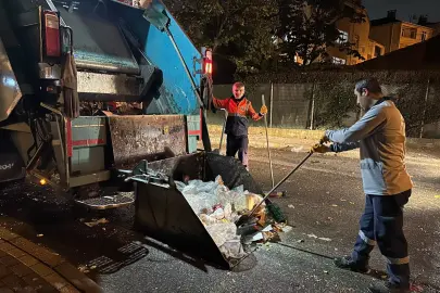 Gebze’de semt pazarları sonrası titiz temizlik