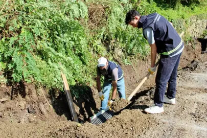 Giresun'da 5 mahalleye 18 kilometrelik kanalizasyon hattı