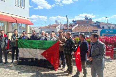 Hisarcık’ta Gazze için basın açıklaması ve dua programı