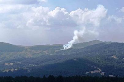 Hisarcık’ta ormana sıçrayan yangında 6 dekar alan zarar gördü