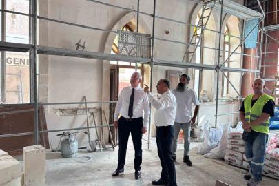 İskenderun’da tarihi kiliselerde restorasyon çalışmaları sürüyor