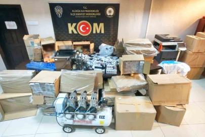 İzmir’de 5 milyon liralık dev kaçakçılık operasyonu: 15 şüpheliye adli işlem