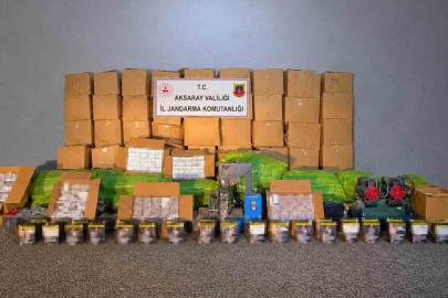 Kaçak sigara imalathanesine jandarma baskını