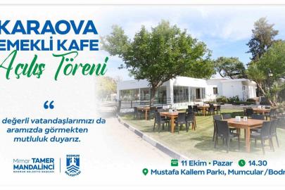 Karaova Emekli Kafe hizmete açılıyor