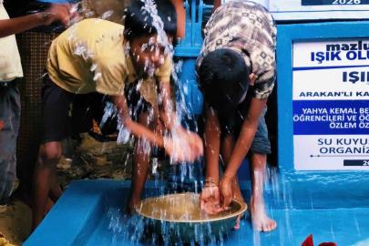 Kayserili küçükler Arakan’a ‘bir damla su’ oldu