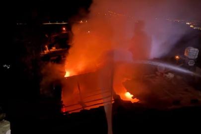 Kırıkhan’da yanan müstakil ev kullanılmaz hale geldi