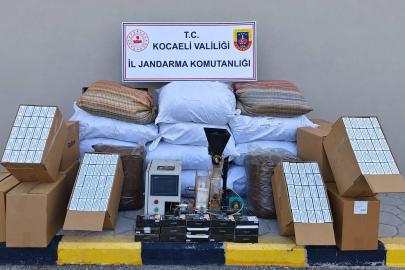 Kocaeli’de 1 milyon TL değerinde kaçak tütün ele geçirildi