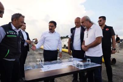 Koçören TOKİ bölgesinde 7 kilometrelik yol çalışması sürüyor