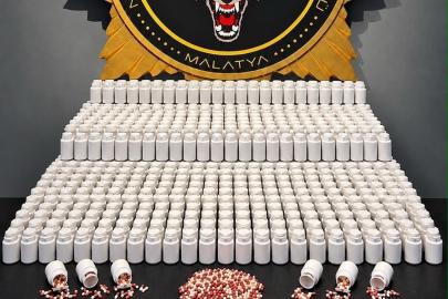 Malatya’da 44 bin 616 hapla yakalanan 3 şüpheli tutuklandı
