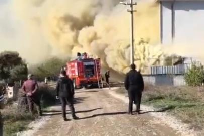 Mobilya dükkanındaki yangın paniğe neden oldu
