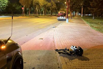 Motosiklet kazasında ağır yaralanan sürücü hayatını kaybetti
